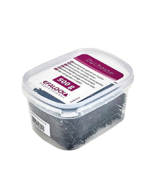 Sorte Hårklemmer m/bølger m/runde ender 500 g