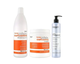 3 Produkter PROMASTER Curl Control pakke Shampoo1000ml og Mask 1000ml Dikson Frequent Conditioner 300 ml