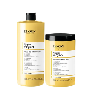 2 Produkter - Argan Shampoo 1000ml - Argan Mask 1000ml tilfører fugt & glans til tørt hår