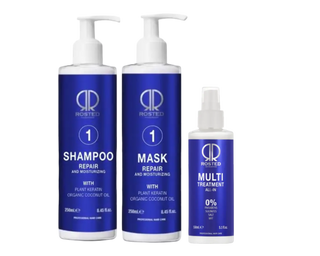 3 Produkter - 1-1-m Rosted 1 Repair Pakke - Rosted 1 Shampoo 250 ml - Rosted 1 Mask 250 ml - Multi-Treatment