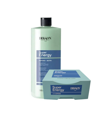 2 Produkter - Energy Shampoo 1000ml -Energy Lotion 8 x 8ml Pakke