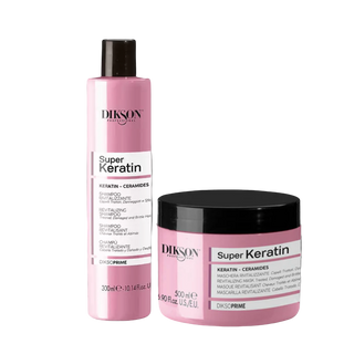 Prøvepakke - Keratin shampoo 300 ml & Keratin mask 500 ml